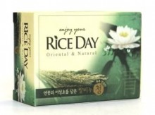 CJ Lion Мыло туалетное Rice Day, экстракт лотоса, 100 г