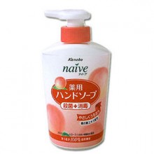 KRACIE "Naive" Мыло жидкое для рук с экстрактом листьев персикового дерева, 250 мл
