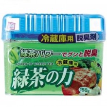 KOKUBO Дезодорант-поглотитель неприятных запахов,экстракт зелёного чая, для холод.(общ. камера),150г