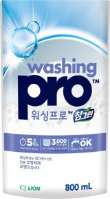 CJ Lion Средство для мытья посуды Washing Pro, мягкая упаковка,  800 мл