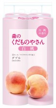 FUJIEDA SEISHI Туалетная бумага двухслойная, аромат персика, 30 м, 12 рулонов