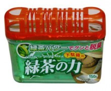 KOKUBO Дезодорант-поглотитель неприятных запахов, экстракт зелёного чая, для обувных шкафов,150 г