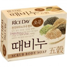 CJ Lion Скраб-мыло туалетное Rice Day с экстрактом пяти злаков, 100 г