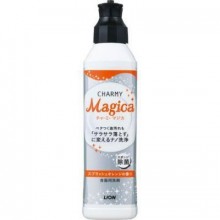 LION Средство для мытья посуды "Magica" с ароматом апельсина, флакон-дозатор, 230 мл