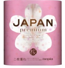 NEPIA Туалетная бумага двухслойная Japan Premium, аромат Сакуры, 40 м, 4 рулона